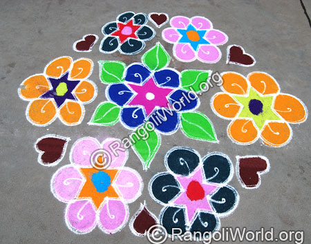 Star Flower Rangoli